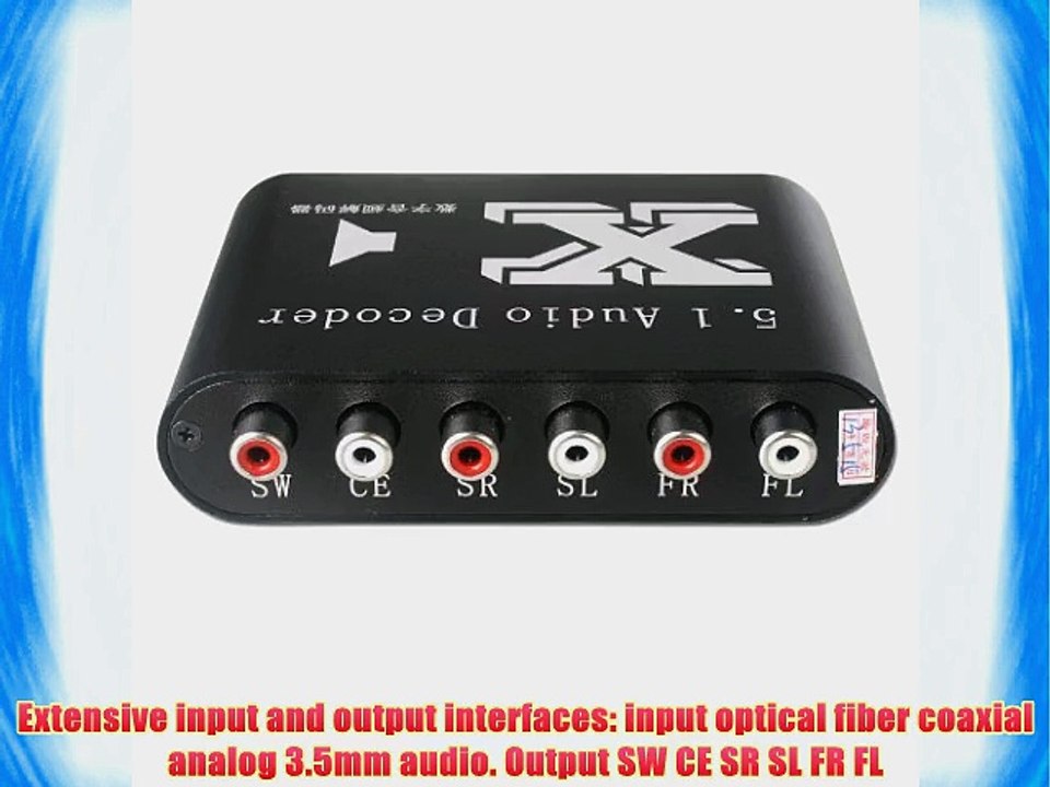 KEEDOX? 5.1-Channel DTS/AC-3 Home Theater Audio Decoder RCA Decode DTS / Dolby AC-3 Digital