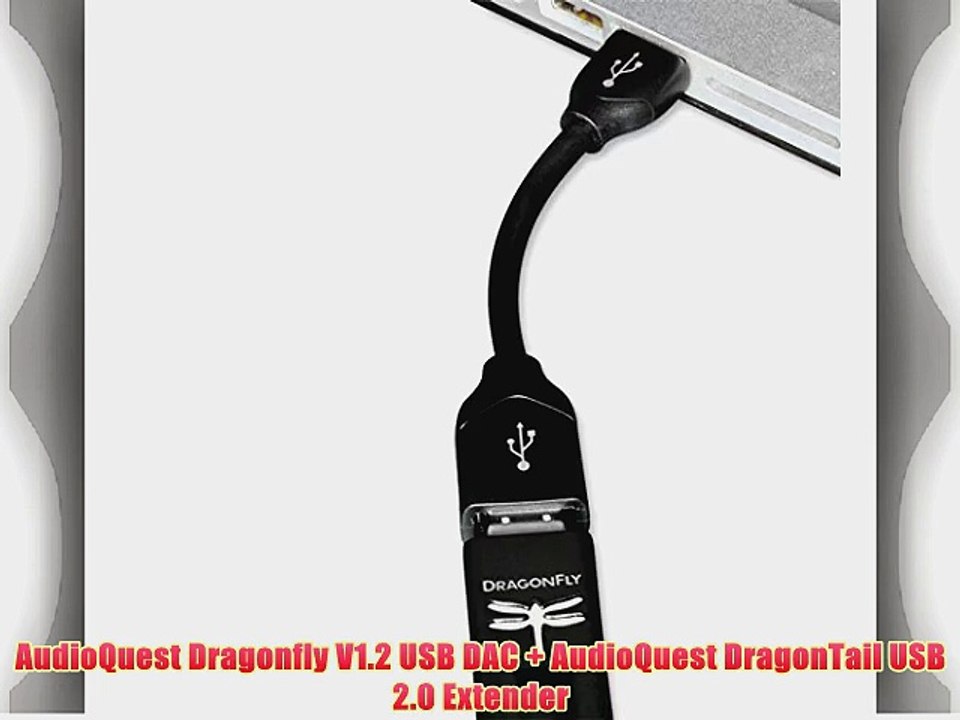 AudioQuest Dragonfly V1.2 USB DAC   AudioQuest DragonTail USB 2.0 Extender