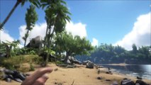 Extrait / Gameplay - ARK: Survival Evolved (FPS Jurassic Park Like !)