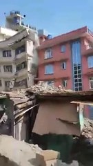 Nepal Earthquake 2015, 5 Storied Building Fall Down