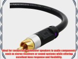 Mediabridge ULTRA Series Subwoofer Cable (75 Feet) - Dual Shielded with Gold Plated RCA to