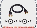 C2G / Cables to Go - 29102 - 75ft Velocity RCA Audio Cable
