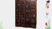 Leslie Dame Double CDDVD Wall Rack Media Storage in Walnut