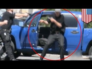 Homicide suspect killed by police after returning to scene of murder