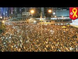 香港デモ　ネット遮断に対抗
