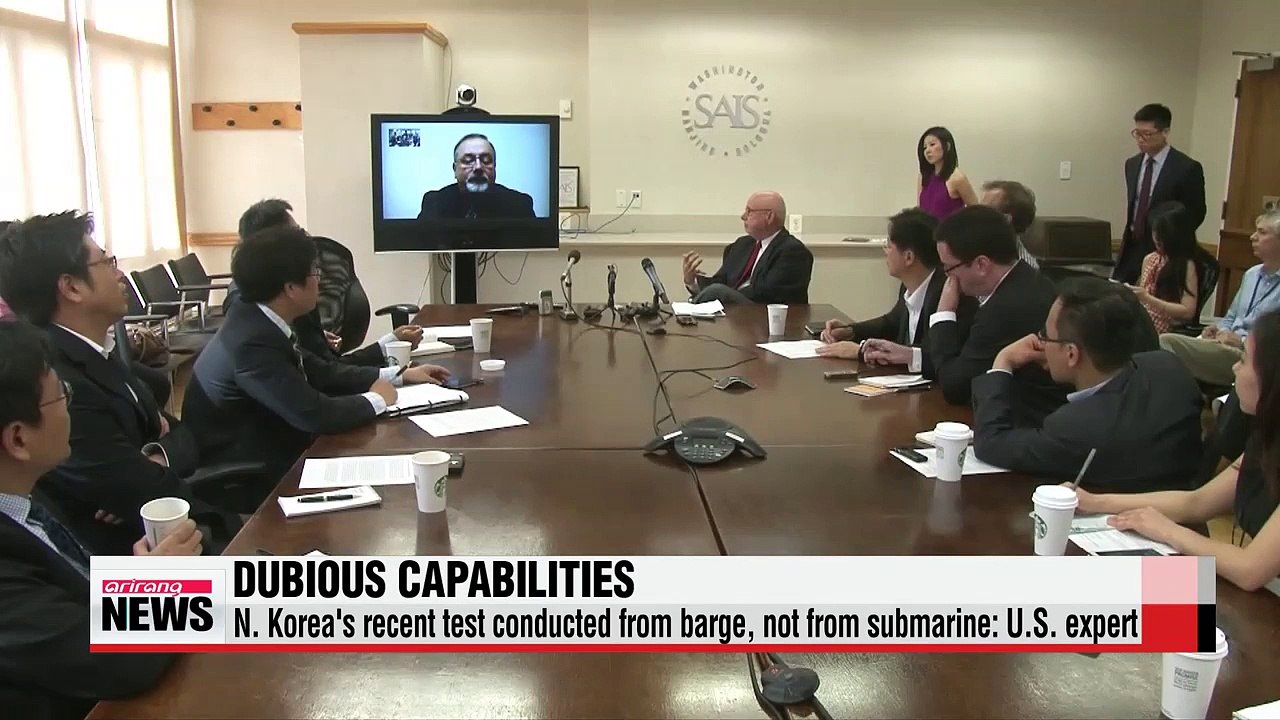 U.S. expert downplays N. Korea's submarine-launched ballistic missile test