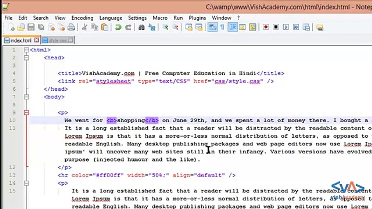 Character formatting and Highlighting part 1 of 2
