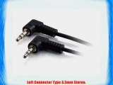12FT 3.5MM RIGHT ANGLED M/M STEREO AUDIO CABLE