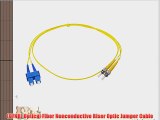 NTW NL-ST/SC-03SDR ST/SC Singlemode Duplex 9/125 Optical Fiber Nonconductive Riser Jumper Cable