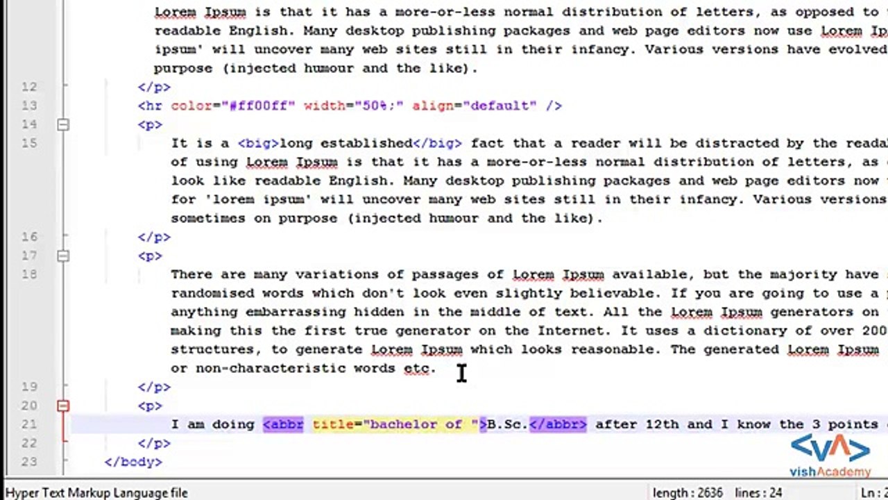 Character Formatting and Highlighting part 2 of 2