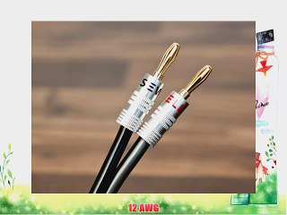 Silverback Speaker Wire by Sewell 12 AWG with Silverback Banana Plugs OFC 259 Strand Count