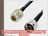 RF coaxial cable N female to N male RG58 3ft | US made Coax Mil Spec JAN-C-17A (50 ft US Made