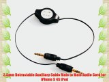 Neewer? 100x Retractable 3.5mm Aux Auxiliary Male to Male Audio Cord for 3.5 mm Headphone Jack