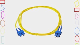 NTW NL-SC/SC-10SDR SC/SC Singlemode Duplex 9/125 Optical Fiber Nonconductive Riser Jumper Cable