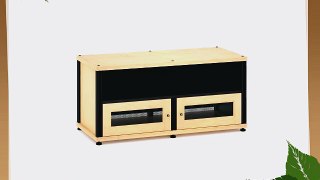 Salamander Designs SB229M/B Synergy Two Shelf A/V Cabinet with Doors and a Center Channel Opening