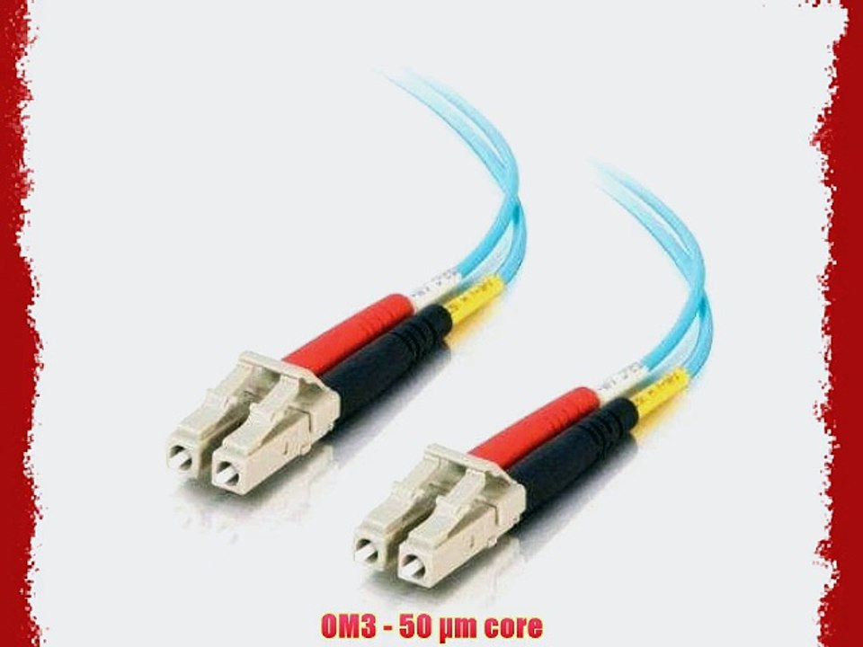 C2G / Cables to Go 01116 LC-LC  10GB 50/125 OM3 Duplex Multimode PVC Fiber Optic Cable Aqua