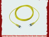 NTW NL-ST/ST-15SDR ST/ST Singlemode Duplex 9/125 Optical Fiber Nonconductive Riser Jumper Cable