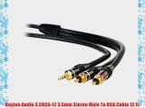 Dayton Audio 3.5RCA-12 3.5mm Stereo Male To RCA Cable 12 ft.