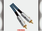 Wireworld Luna 6 Audio Interconnect RCA Cables Pair 0.5 Meter