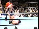 Hiromitsu Kanehara & Nobuhiko Takada vs. Shiro Koshinaka & Tatsumi Fujinami (WAR)