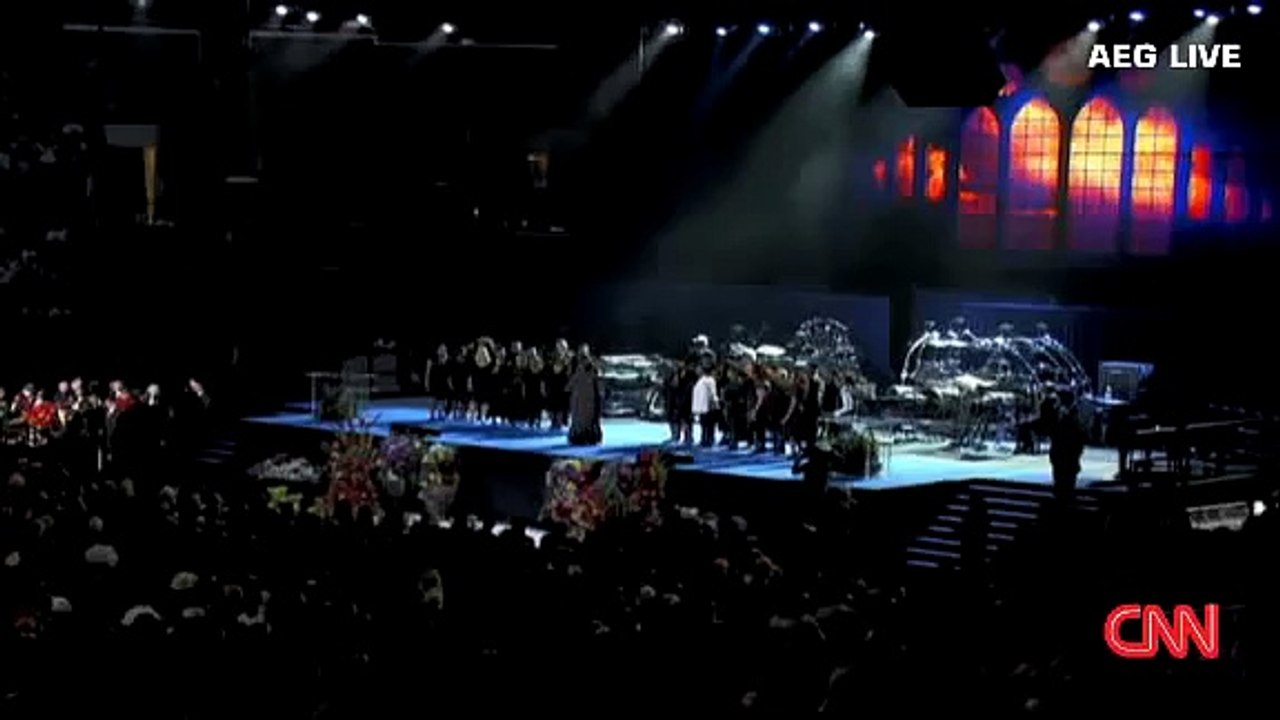 Michael Jackson Funeral casket enters staples center