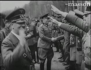 Mannerheim 75-vuotta. Hitler onnittelemassa Suomen Marsalkka Mannerheimia 4.6.1942.