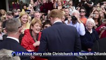 Le Prince Harry visite Christchurch en Nouvelle-Zélande