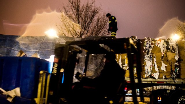 Taking out VIP trash on the Capitol night shift