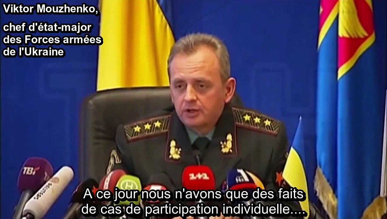 Etat Major d'Ukraine - Troupes russes dans le Donbass ?