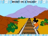 Mickey on a railway-rhymes-rhymes for children-nursery rhymes-english rhymes-rhymes for kids[360P]