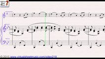 Johannes Brahms Lullaby for alto saxophone and piano - Sheet Music Video Score