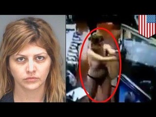 Caught on video: Thong-wearing woman completely trashes St. Petersburg, Florida McDonald's