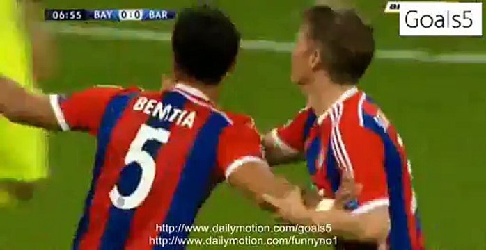 Mehdi Benatia Goal Bayern 1 - 0 Barcelona Champions League 12-5-2015
