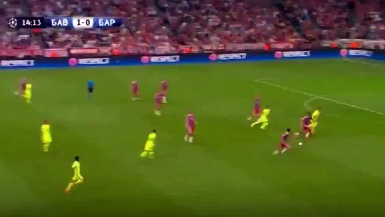 Neymar Goal |  Bayern 1-1 Barcelona | Champions League
