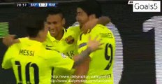 Neymar 2 nd Goal Bayern 1 - 2 Barcelona Champions League 12-5-2015