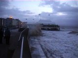 Huge storm waves batter Burnham-On-Sea