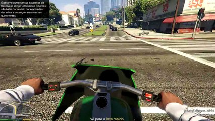 GTA 5 Em Primeira Pessoa PC #3 - Roubando a moto e conhecendo o Michael (1080p60fps)