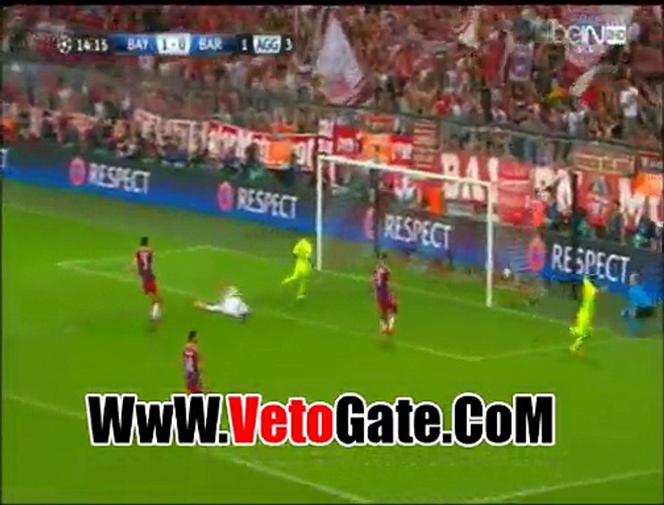 ملخص الشوط الاول بايرن ميونخ ضد برشلونه