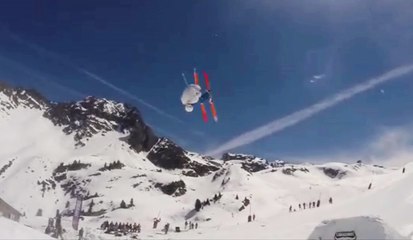 Triple Front Flip en ski