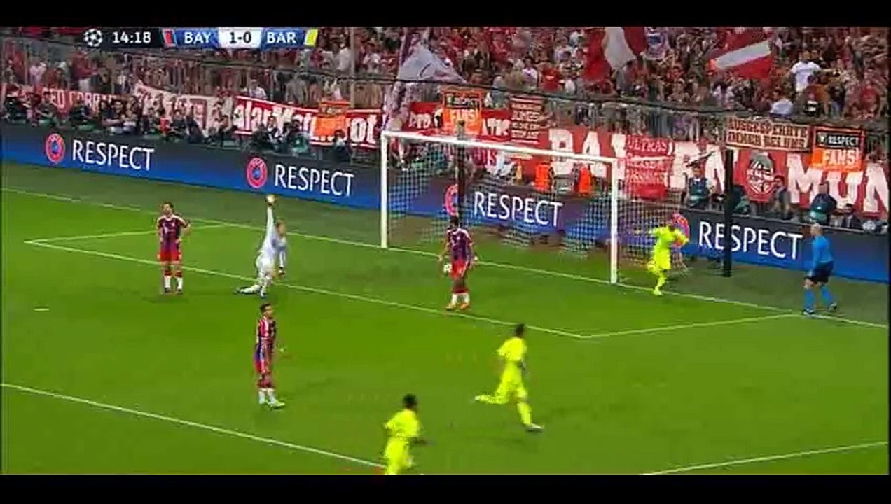 Goal Neymar - Bayern Munich 1-1 Barcelona - 12-05-2015