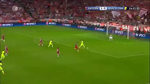 1-1 Goal Neymar - Bayern Munich vs Barcelona - Champions League - 12.05.2015