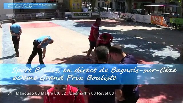 Demi-finales, Grand Prix de la Ville, Sport Boules, Bagnols-sur-Cèze 2015