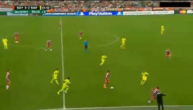 Lewandowski Fantastic Backheel pass Götze Big Chance - Bayern München vs Barcelona 12.05.2015