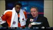 Wayne Simmonds bloody interview. Ottawa Senators vs Philadelphia Flyers 31 March 2012. NHL Hockey