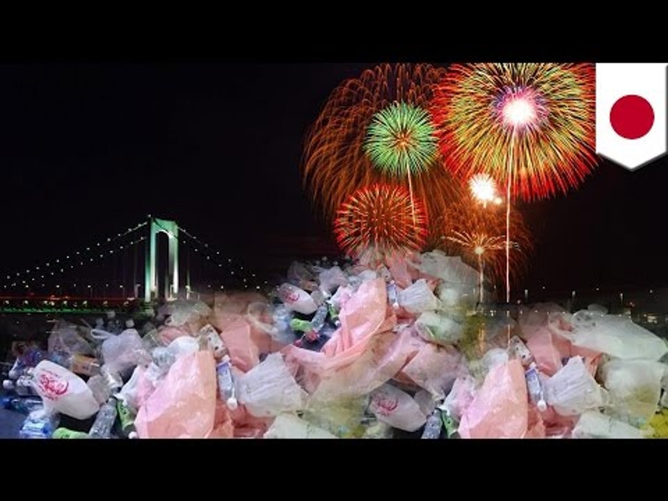 花火大会でゴミのポイ捨て深刻