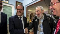 Cuba : François Hollande ravi de sa rencontre avec Fidel Castro