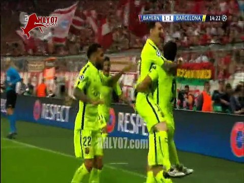 أهداف بايرن ميونخ 3 برشلونة 2 قبل نهائي دوري ابطال اوروبا 2015