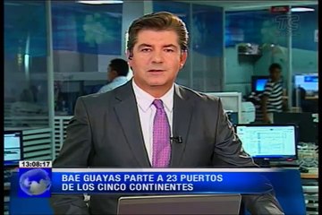 Buque Escuela Guayas parte a 23 puertos de los cinco continentes