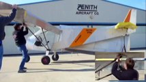 Folding Wings Option for storage and trailering: Zenith STOL CH 750 light sport utility kit plane