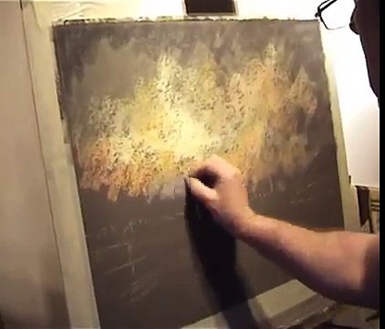 Pastel Demonstration Landscapes Skies and reflections with limited palette by Les Darlow .wmv